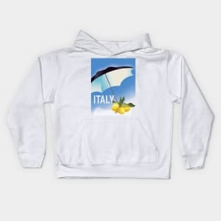 Italy vintage style travel poster Kids Hoodie